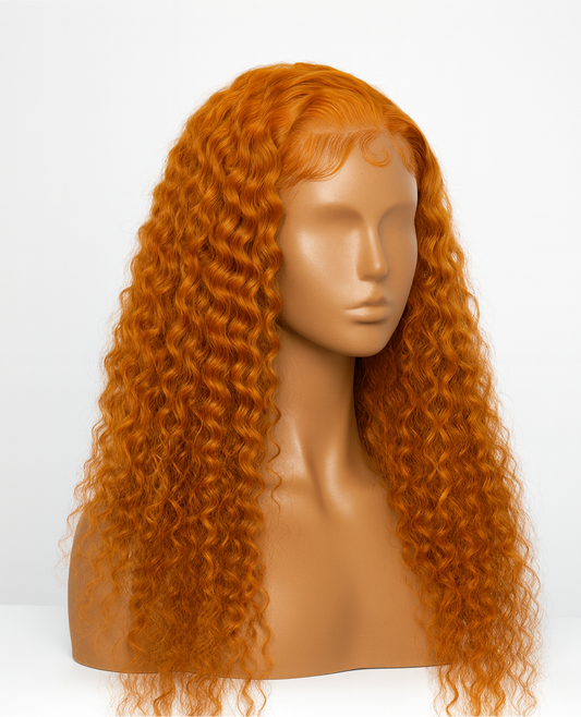 Kinky curly ginger