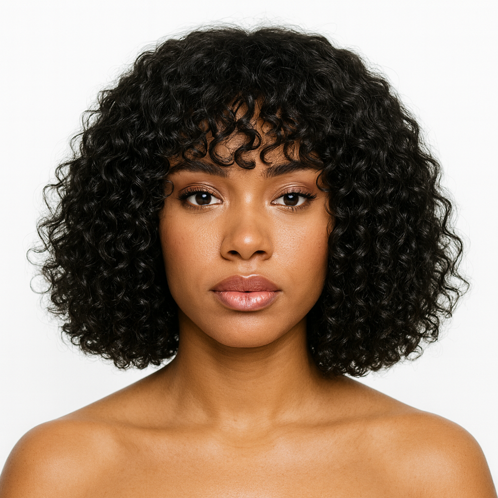 Perruque afro crépus bouclés
