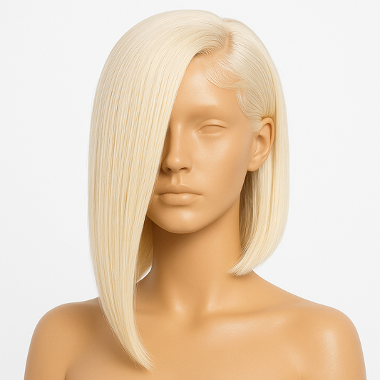 Perruque bob blonde